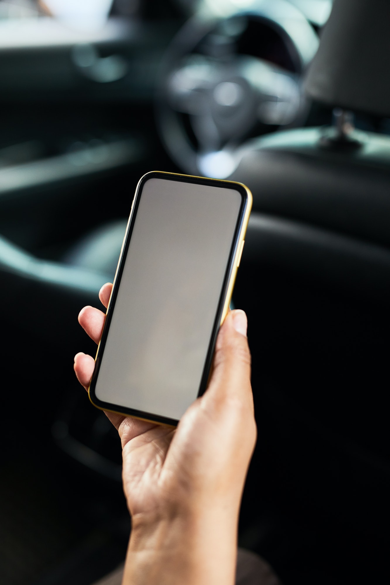 Woman working online on the phone